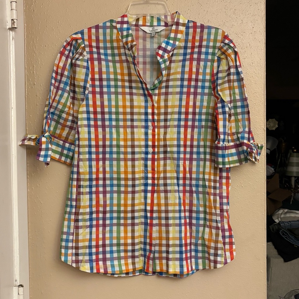 LaRoque Colorful Multi-Check Button-Up Shirt